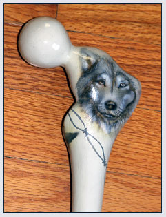 Detail of Wolf Cane